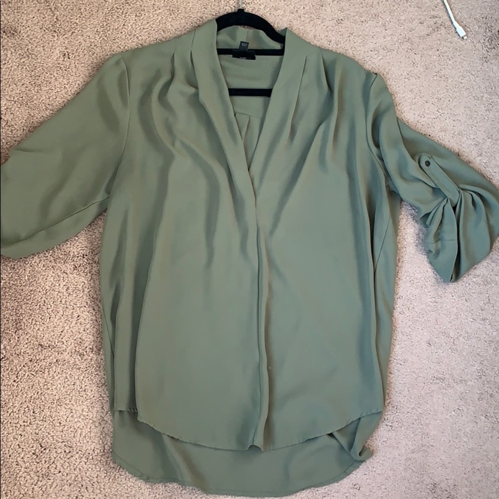 Green blouse
